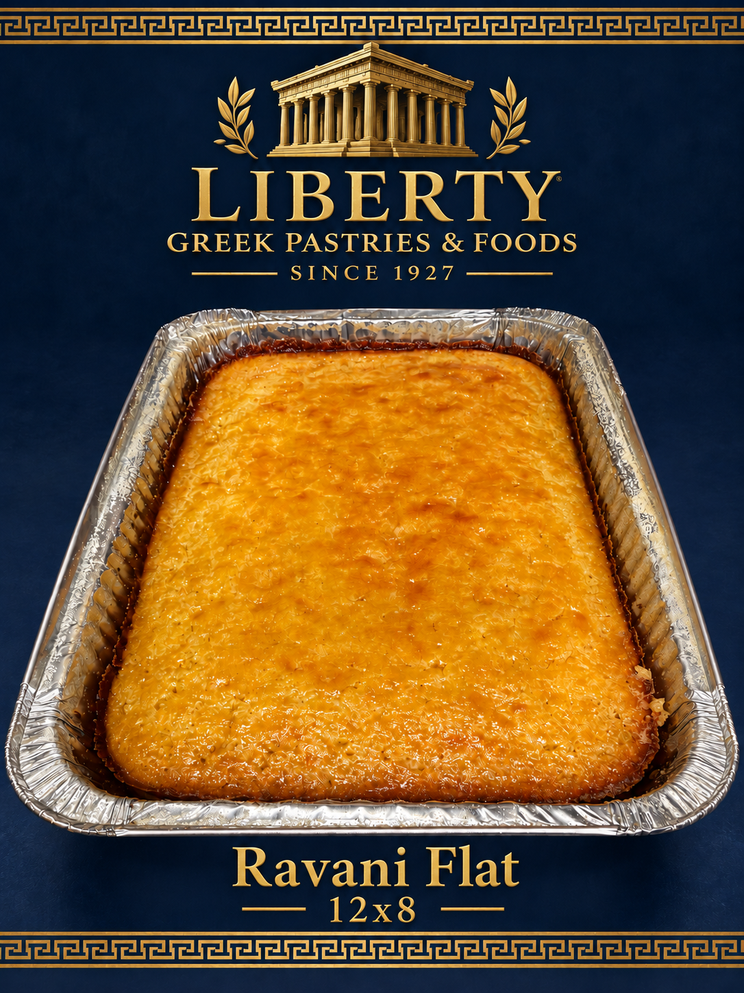 Ravani Flat (Greek Orange Yogurt Cake 12x8)