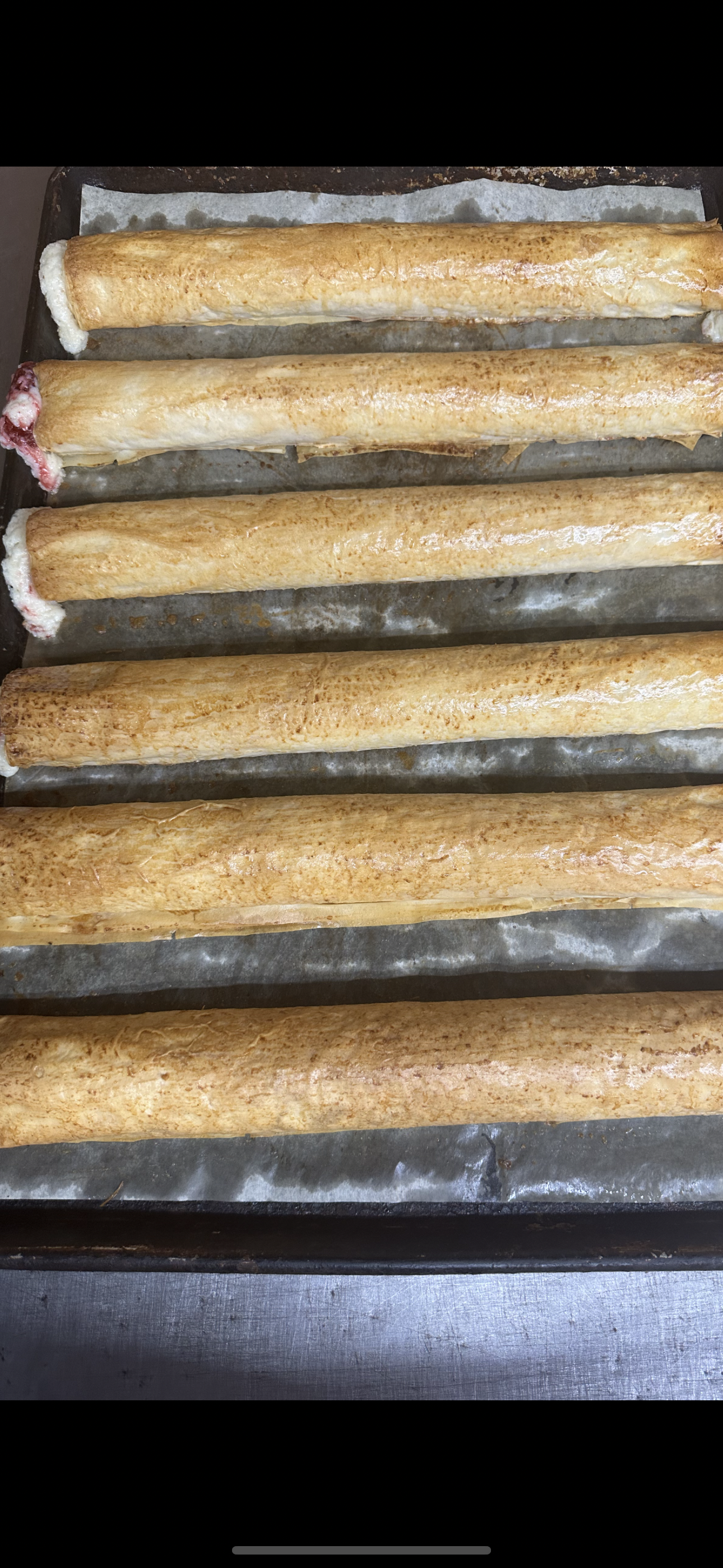 Cherry Cheese Strudel