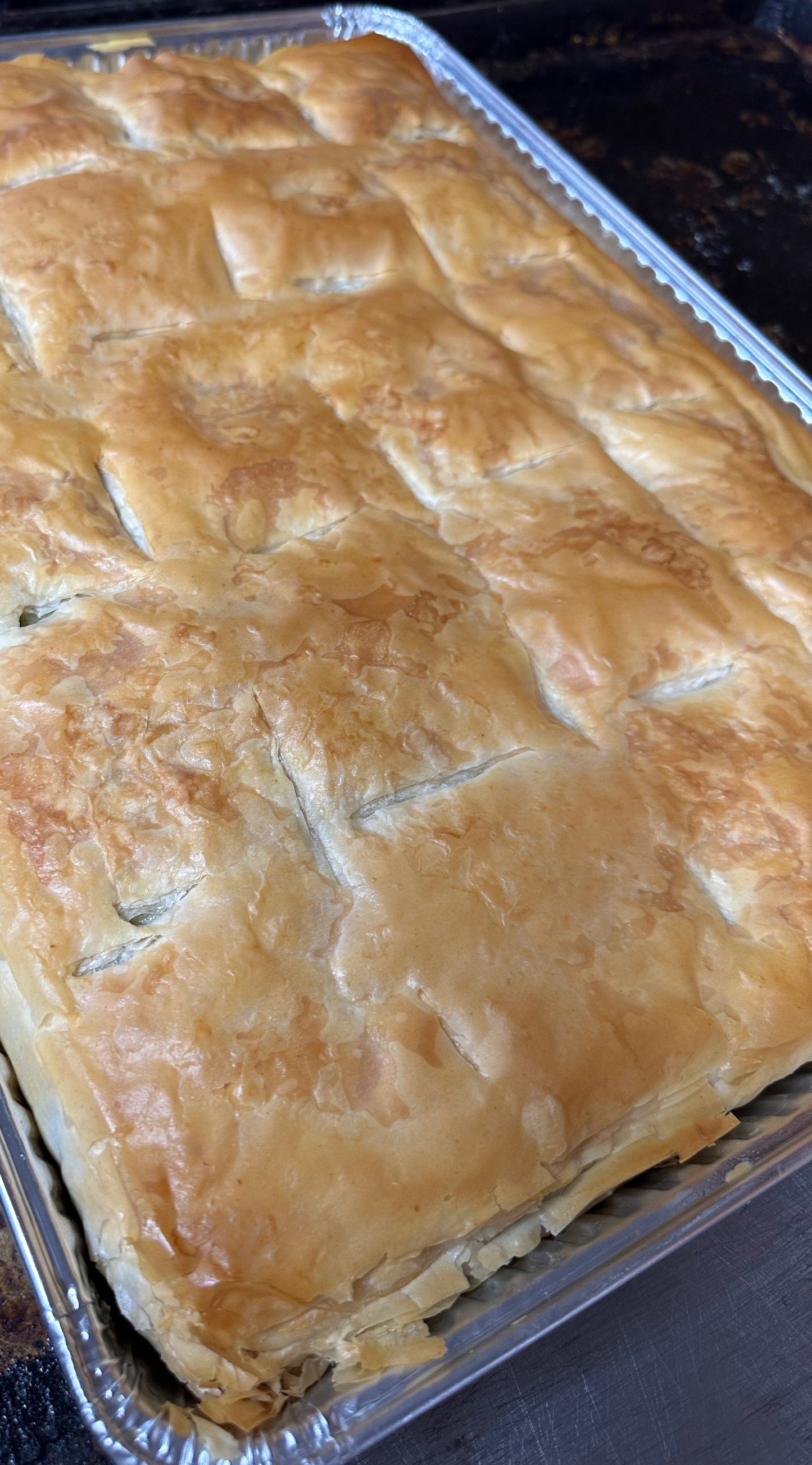 Spanakopita Deep Dish (Spinach and cheese pies deep dish)