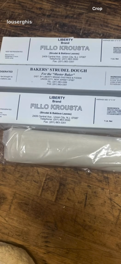 Fillo dough